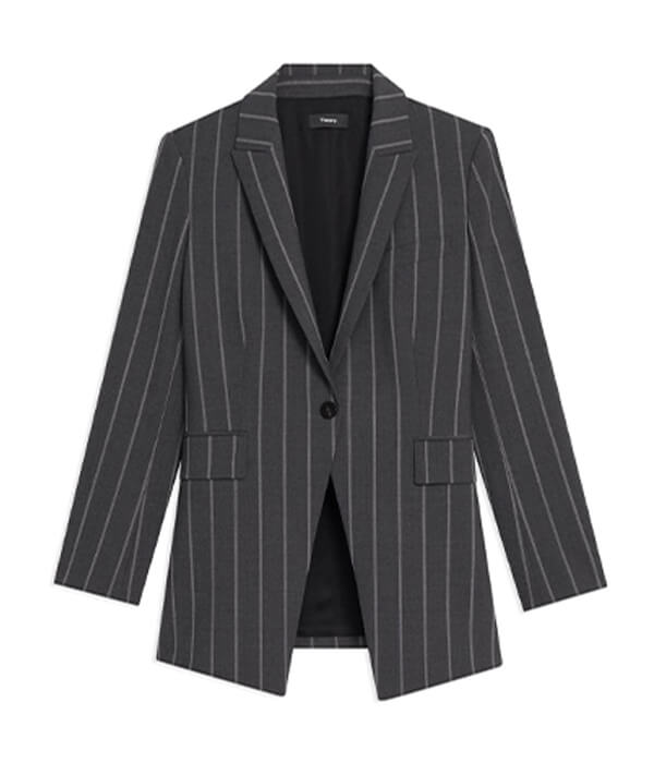 Etiennette Blazer in Striped Good Wool