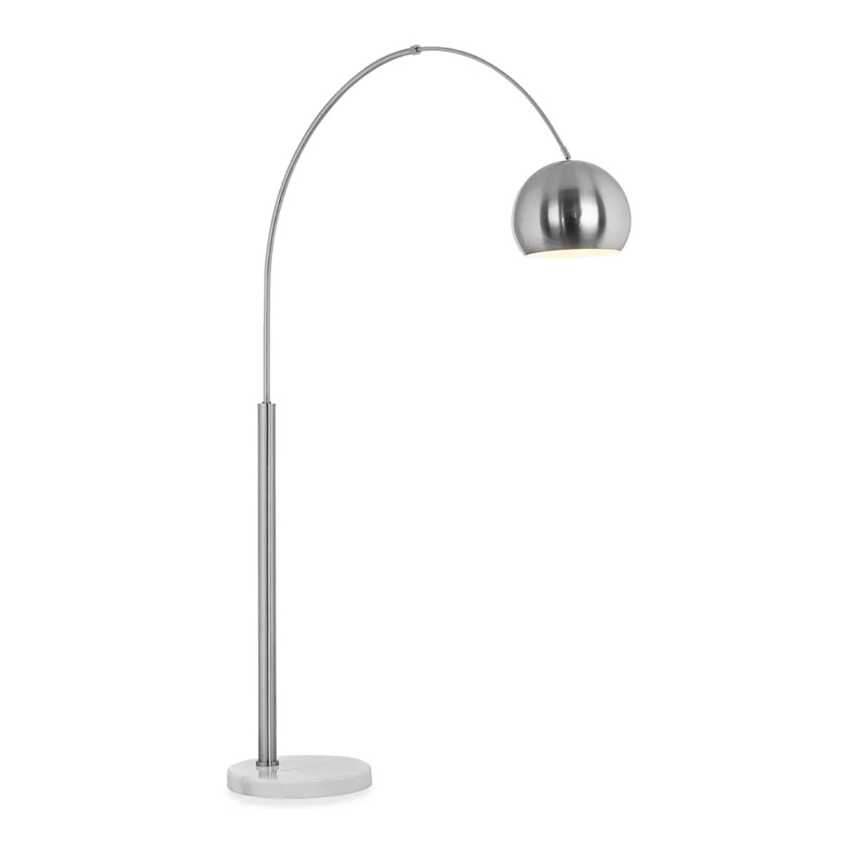 Pacific Coast, Basque Arc Nickel Floor Lamp, $199