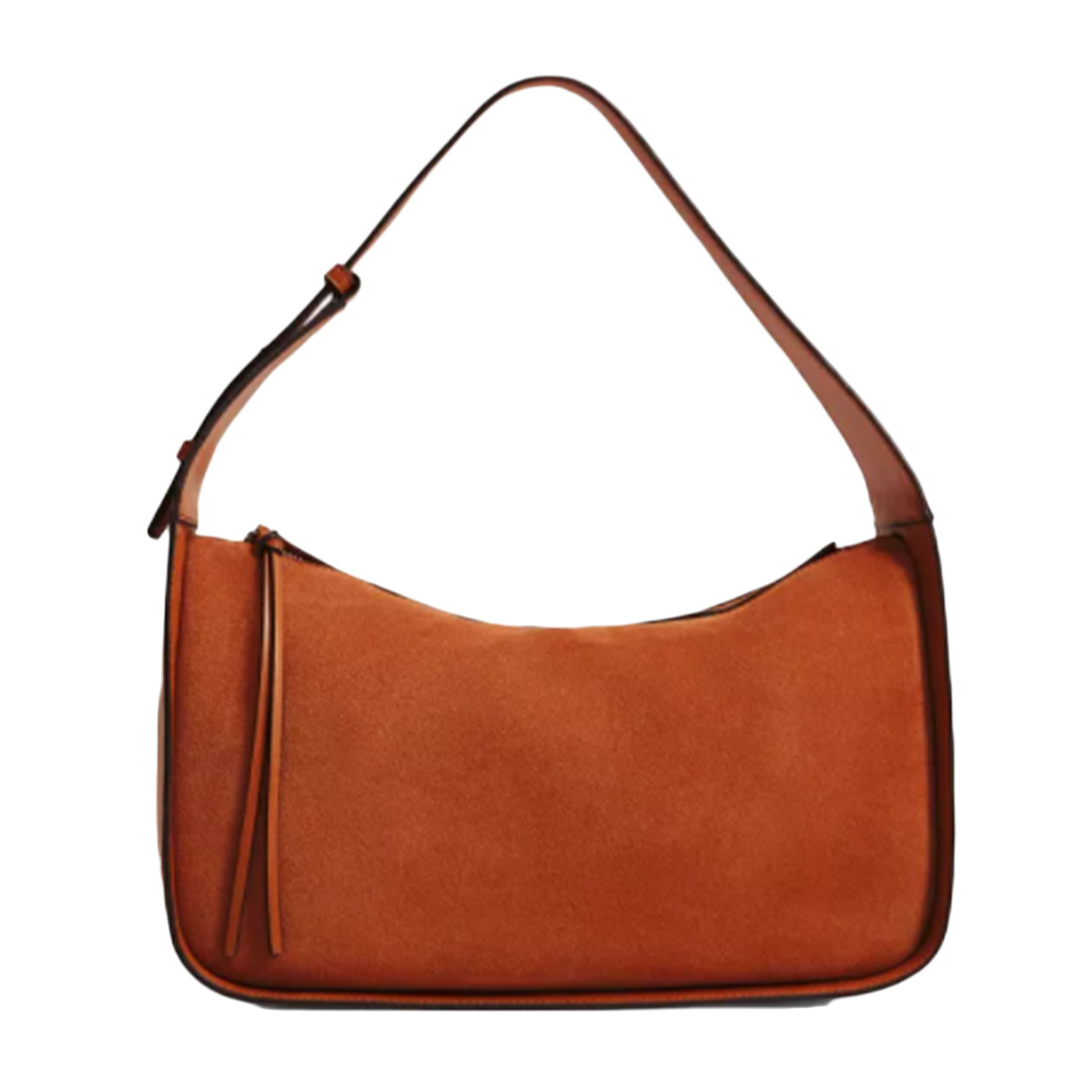 Mango, Leather Baguette Bag, $80
