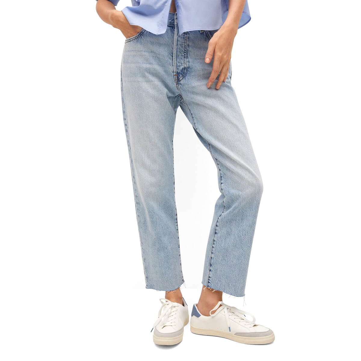 Mango, Ankle-Length Straight-Fit Jeans, $50