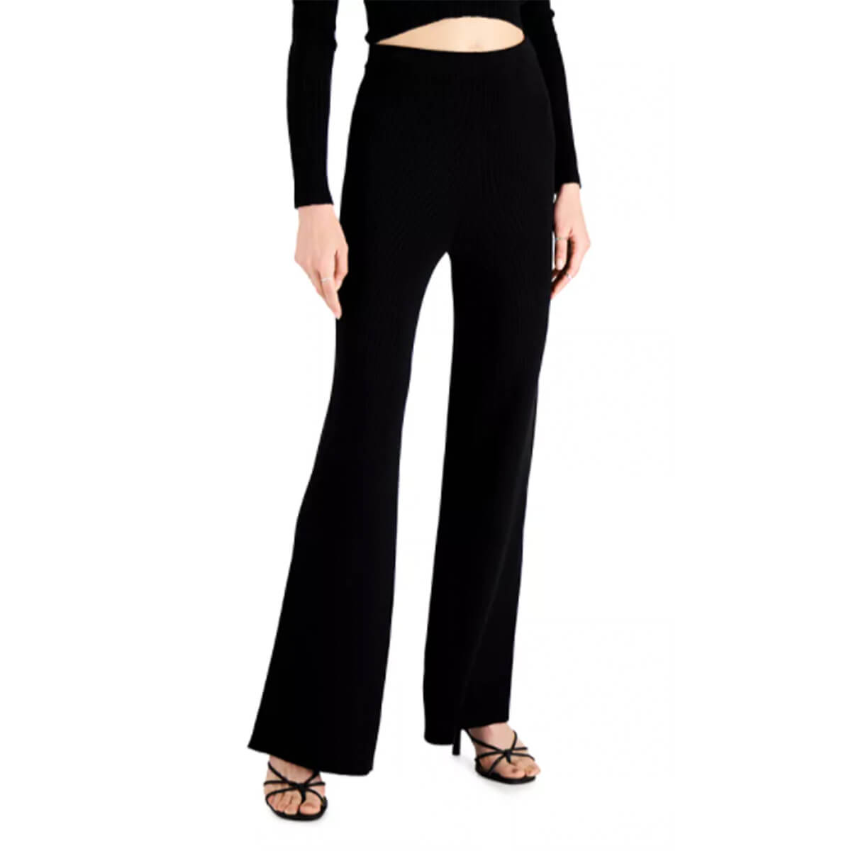 Leyden, Flared-Leg Ribbed Pants, $87