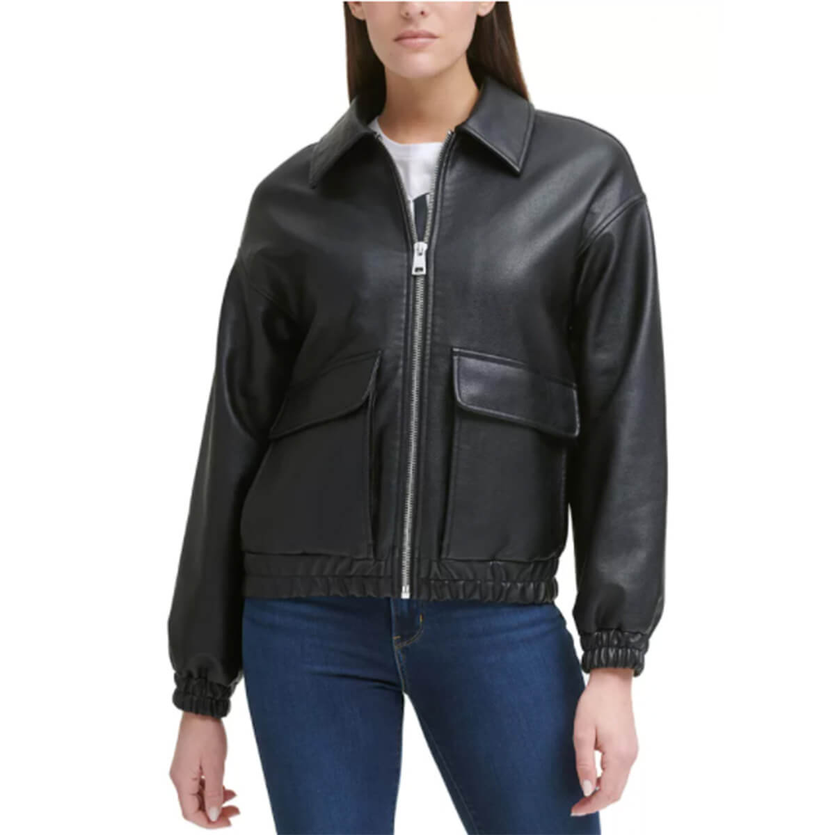 Levi's, Henry Faux-Leather Bomber Jacket, $120