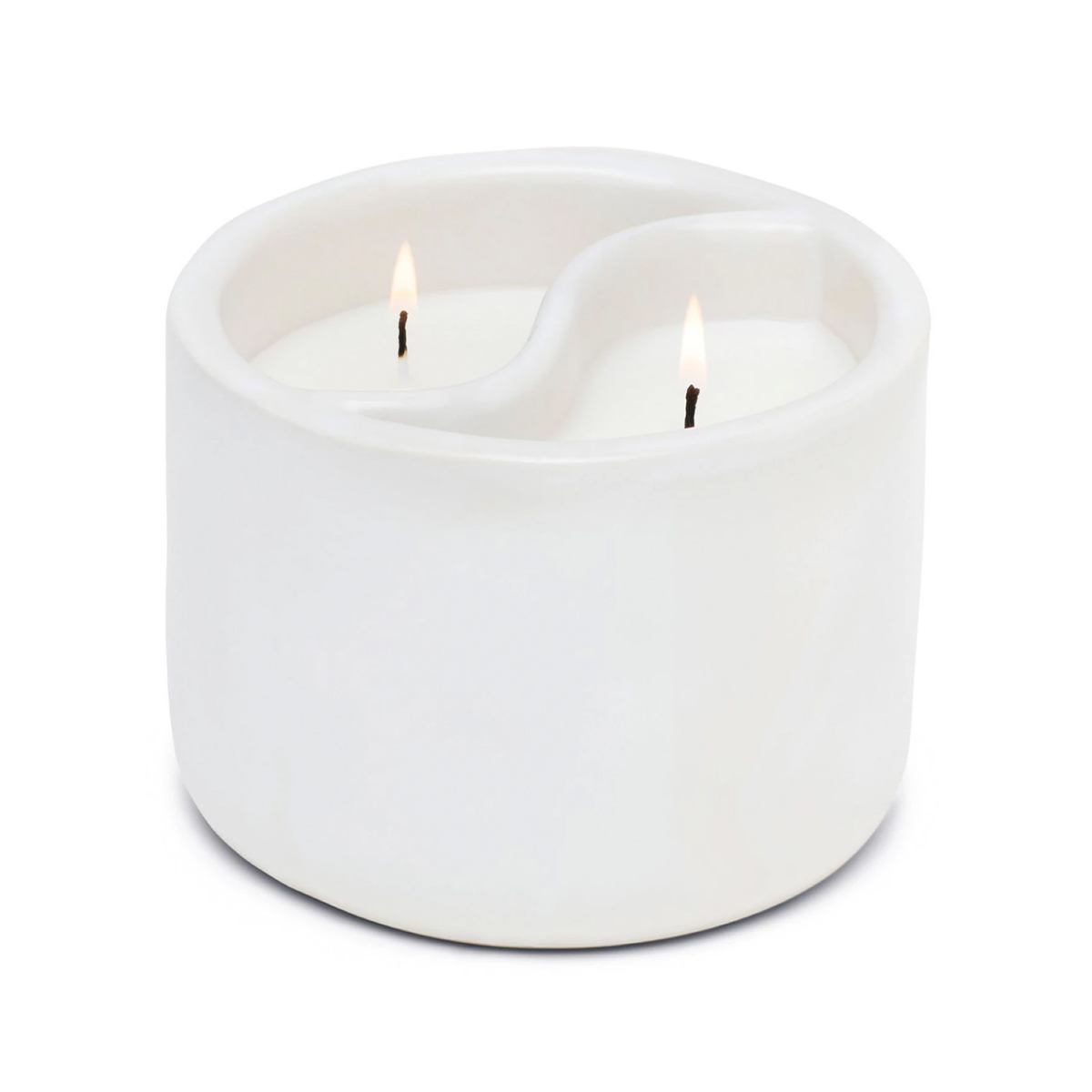 Paddywax, Yin & Yang Black Salt & Teakwood Candle, $34
