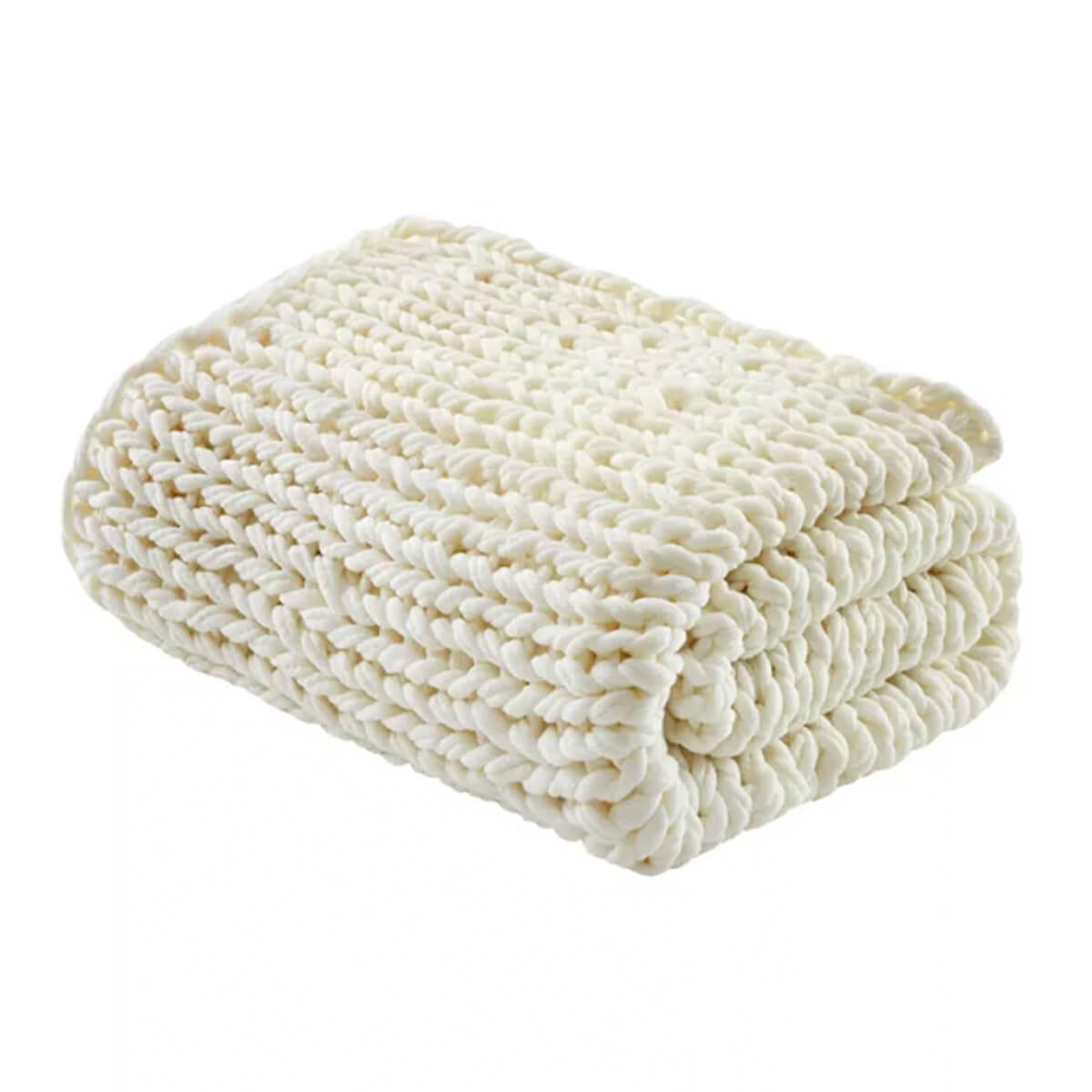 Madison Park, Chunky Knit Handmade Throw Blanket, $190