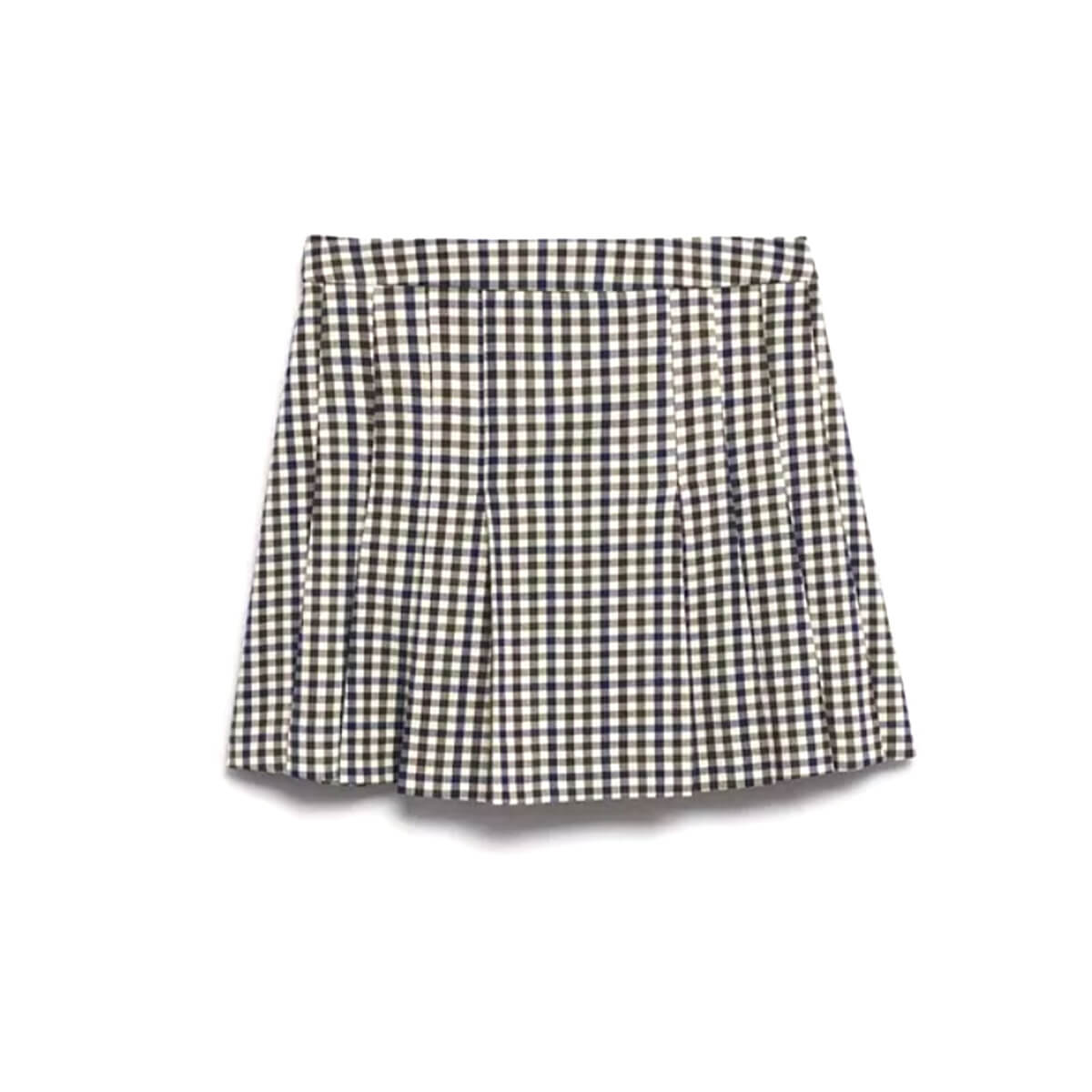 Mango, Check Miniskirt, $50