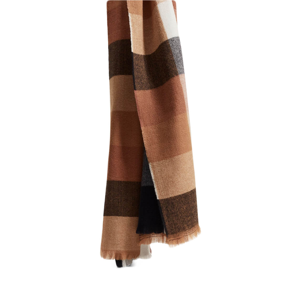 Mango, Check Knit Scarf, $50
