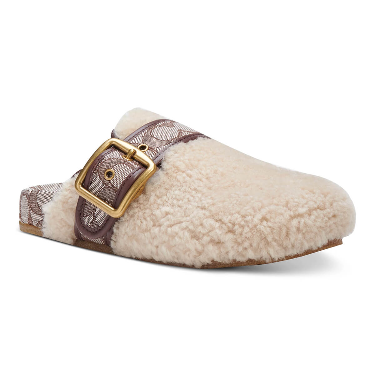 Coach, Buckled Clog Flats, $175