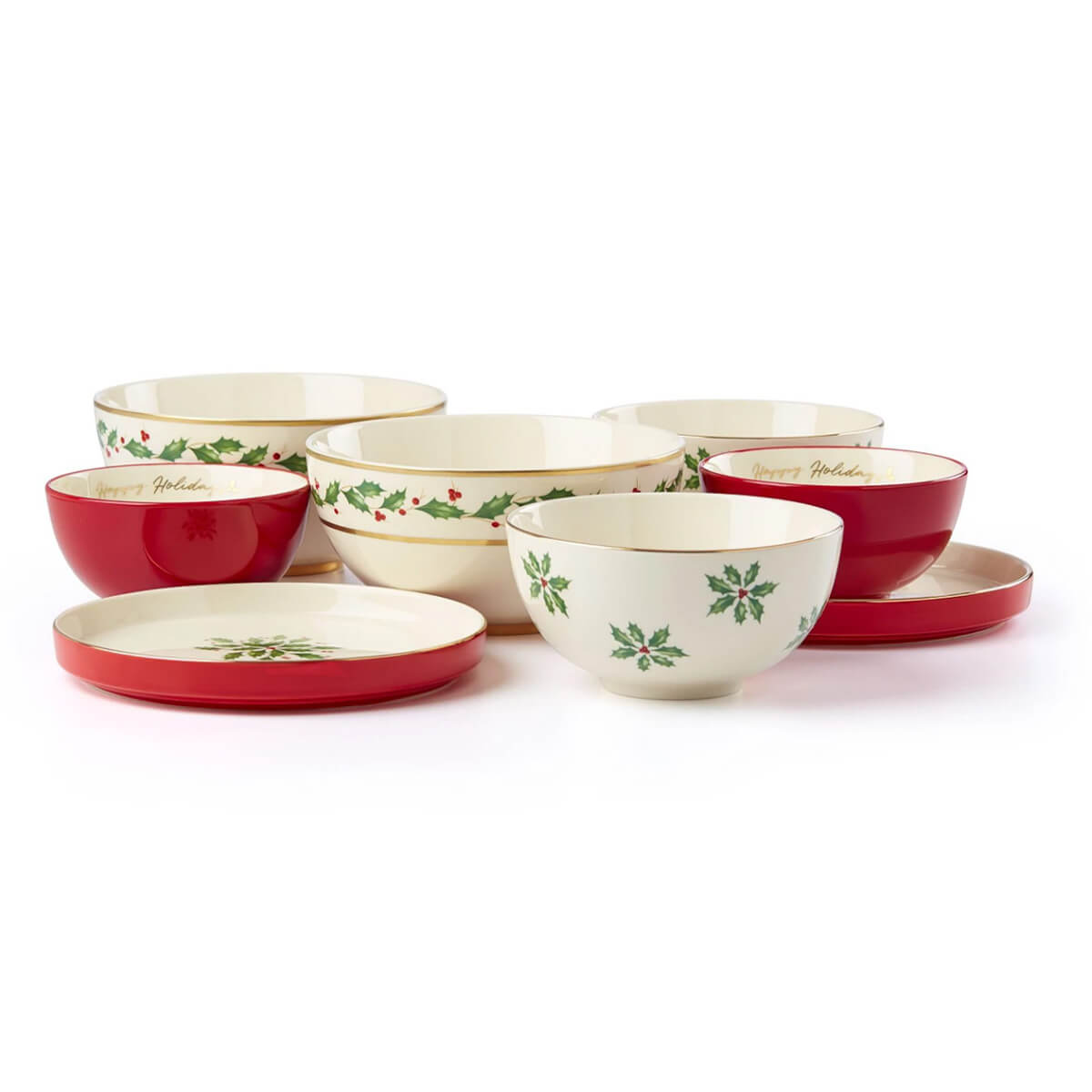 Lenox Holiday Luna Nesting Dinnerware, $340