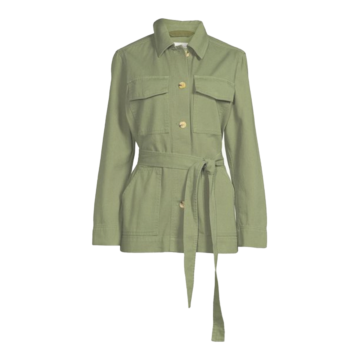 Free Assembly Button-Front Utility Jacket, $34