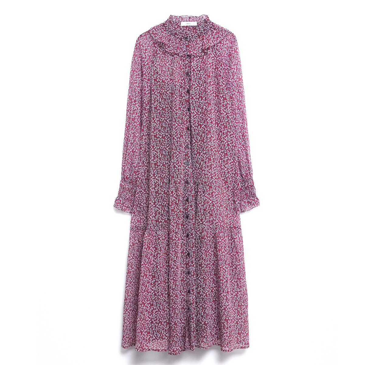 Mango Floral Print Dress, $80
