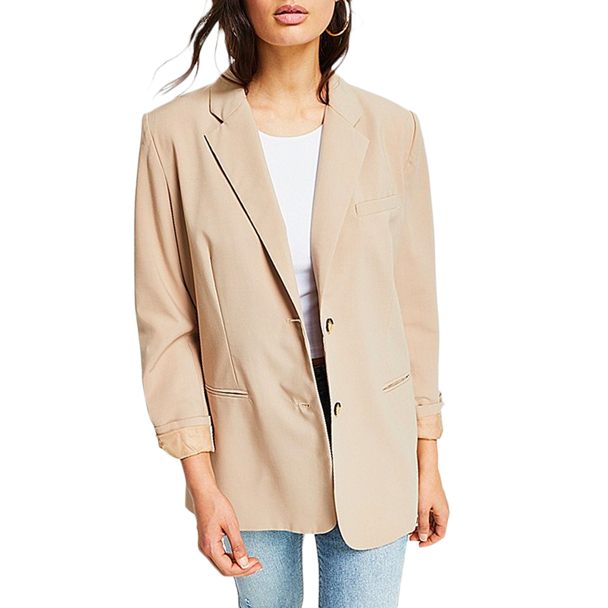 Nia Felix Two-Button Blazer, $118