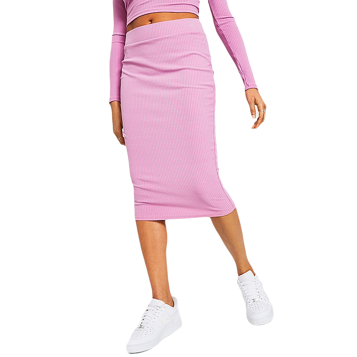 Bar III Ribbed Midi Skirt, $30