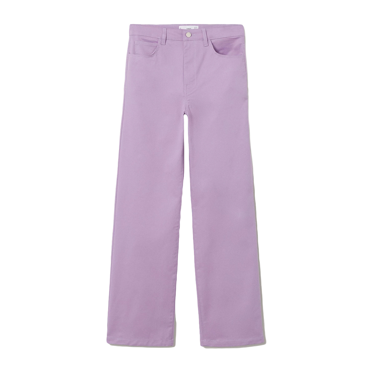Mango Straight Cotton Pants, $50